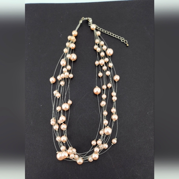 Jewelry - Multi strand faux pearl necklace
